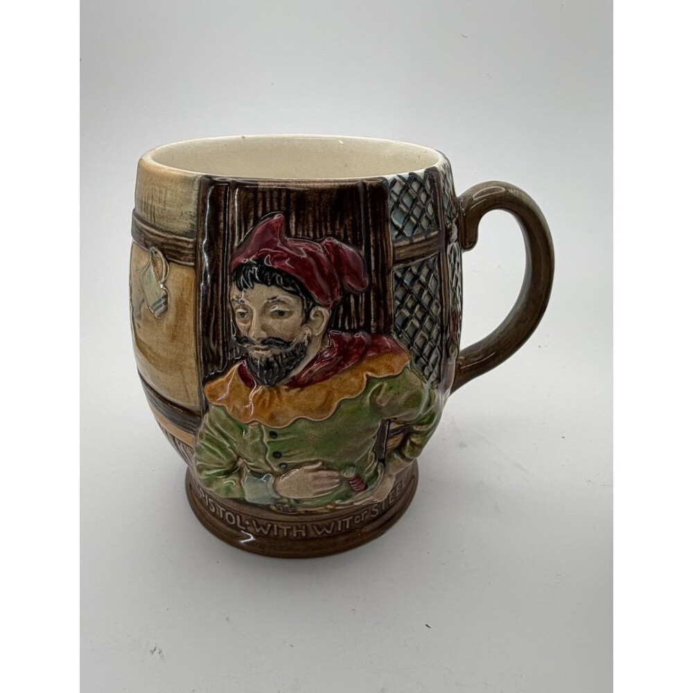 ☕️ Beswick England 1127 Coffee Mug 🍺 Merry Wives of Windsor 🎭 3D William Shake